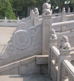 公園花崗巖橋欄